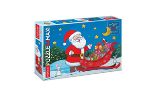 Пазлы Хатбер   54эл MAXI "Дед Мороз с подарками" 54ПЗ3_35269