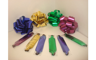 Бант -Шар средний на кольцах металл 3,2см*90см БА-ШБШСметL