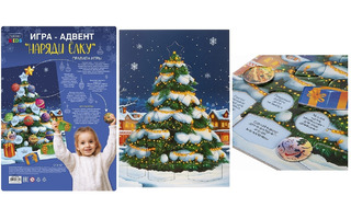 Игра настольная "Адвент.Наряди елку" 23*33см картон ИнА_35223 093275 Хатбер