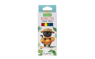 Фломастеры  6цв "ЖЖ-МЯУ" FP_093493 Hatber
