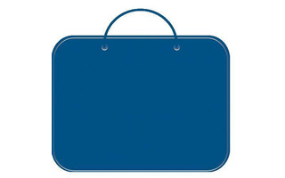 Папка А3 менеджера ткань ПДМ-2 синяя