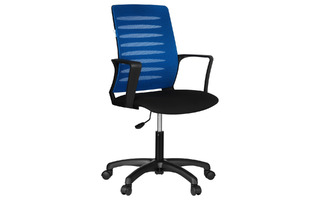 Кресло оператора Helmi HL-M16 "Webstar" ткань/сетка синяя/черная 376059 (под заказ)