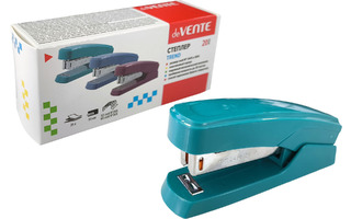 Степлер №24/6, 26/6 20л "deVente.Trend" пластик изумрудно-бирюзовый 4142508