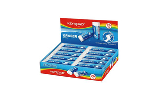 Ластик "KEYROAD" ПВХ белый KR971717