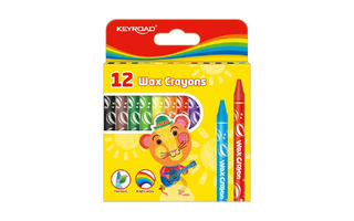 Восковые мелки 12цв "KEYROAD.Standart" KR971303