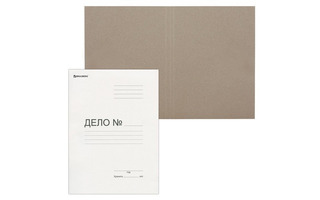 Обложка "Дело" 300г картон немелованный 124571 BRAUBERG