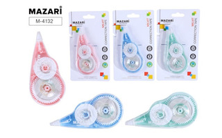 Корректирующая лента "Mazari.Milvit" 12м*5мм ассорти М-4132