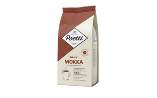 Кофе натуральный жареный в зернах Poetti "Mokka" 1 кг 18101 (под заказ)