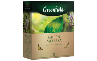 Чай GREENFIELD "Green Melissa" зеленый с мятой и мелиссой 100 п 0879 620220 (по запросу)