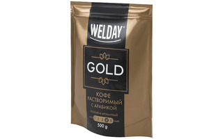 Кофе растворимый WELDAY "GOLD" арабика сублимированный 500г 622673 (под заказ)