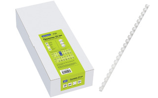 Пружина для брошюратора пластик 10мм "OfficeSpace" (100шт) белые PC7003 222443