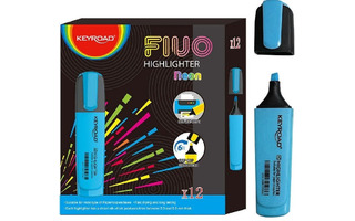 Текстовыделитель "KEYROAD.Neon" голубой 2-5мм KR972169