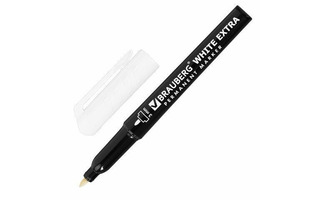 Маркер "Brauberg.White extra" белый пулевидный 3мм 152488