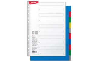 Разделитель "Berlingo" А4 цветной пластик ARp_04040