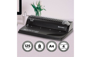 Брошюровщик "BRAUBERG B8" пробивает до 8 листов сшивает до 125 листов 530958 (под заказ)