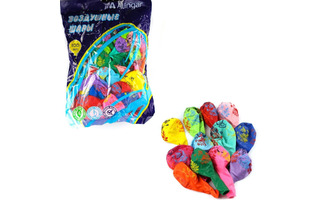 Шары 12" "Цветы и бабочки" (100шт) AL6381