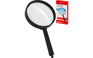 Лупа  D=75 5-х кратное увеличение ЛУ-1165 ПрофПресс