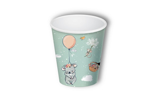 Стаканы "Звери на шариках" бумажные 250мл (6шт в уп) СТ-2116