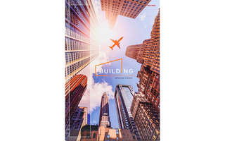 Книга для записи А4   96л "Небоскребы в лучах"тв.переплет. клетка 96-5758 Проф-Пресс