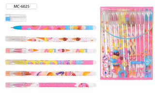 Ручка Пиши-стирай гелевая "Basir.Десерт" синяя 0,5мм МС-6025