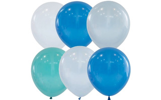 Шары 12" "Голубое ассорти" 25шт 6083724