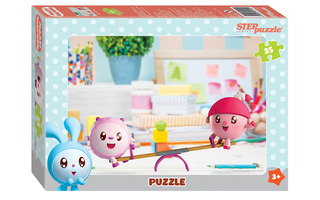 Пазлы Степ   35эл "Малышарики" MAXI 91145