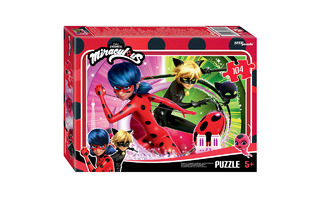 Пазлы Степ  104эл "Леди Баг и Супер-Кот" 82260