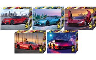 Пазлы Степ   54эл "Машины" ассорти 71054