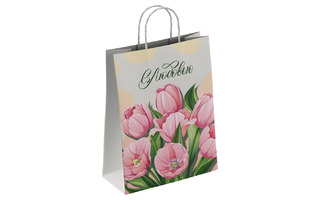 Пакет подарочный крафт 22*25 "Тюльпан" 80г/м2 118353 ПЗБМ