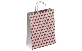 Сумка крафт 22*25 "Сердца" 100г/м2 117523 ПЗБМ