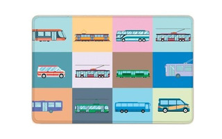 Обложка для проездного "Транспорт" 64*96см ПВХ 2988.Р1