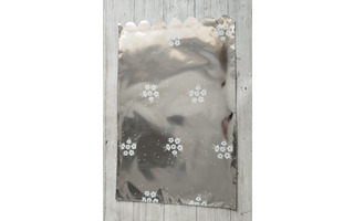 Пакет металлизированный 25*35 "Цветочки" 254