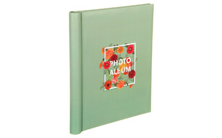 Фотоальбом  10л "Цветы в рамке.Зеленый" магнитный 131681