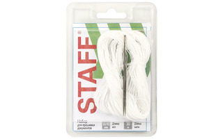 Набор для прошивки документов (игла 80 мм,игла 58 мм,нить 30 м) 602465 STAFF (ЗАКАЗ)