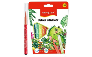 Фломастеры 12цв "KEYROAD" вентилир. колпачки KR971587