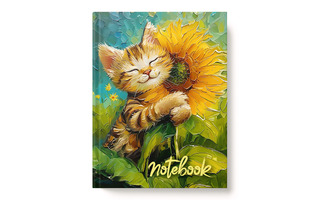 Записная книжка А6   64л "Улыбака" клетка тв.пер глиттер ПП2030859