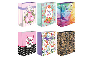 Сумка ламинированная 28*33 "Ассорти" 2632-MAT_KD16 (ТОЛЬКО УПАКОВКОЙ)