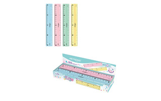 Линейка  20см "KEYROAD.Пастель" пластик KR972537
