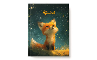 Записная книжка А6   64л "Лисенок" клетка тв.пер глиттер ПП2030862