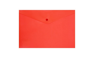 Папка с кнопкой А4 "Workmate" красная 180мкм  15-8821