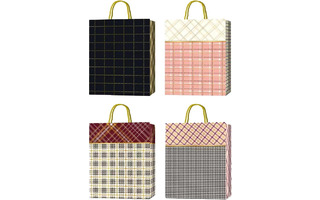 Сумка подарочная 26*32 "deVente.Classic Check" плотная фольг. ассорти 9041413