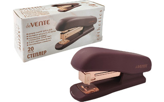 Степлер №24/6, 26/6 20л "deVente.Esthetics" пластик бургунди 4142517