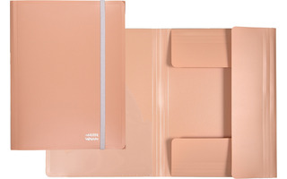 Папка на резинке "deVente.sigNature" А4 650мкм пудрово розовая карман 3070500