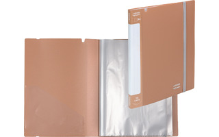 Папка  20 файлов "deVente.sigNATURE" 650мкм 3101500 пудрово/розовая на резинке