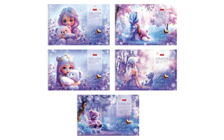 Альбом для рисования 24л "Лилу" спираль 24А4лВсп 094498 Хатбер