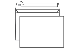 Конверт бумажный почтовый 229*324 C4 чистый отрывная лента 078150 41773 124400