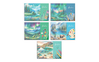 Альбом для рисования 40л "Волшебные моменты" на гребне пластик.обл А207 01542 Светоч