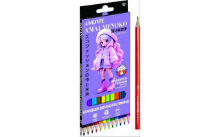 Карандаши 12 цв "deVente.Амаи Меноко" пластик 2М 5022635