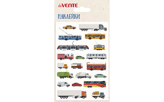 Наклейки объемные "deVente.Транспорт" 10*15см ПВХ 8002486