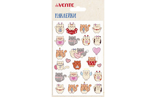 Наклейки объемные "deVente.Кошачья любовь" 10*15см ПВХ 8002475